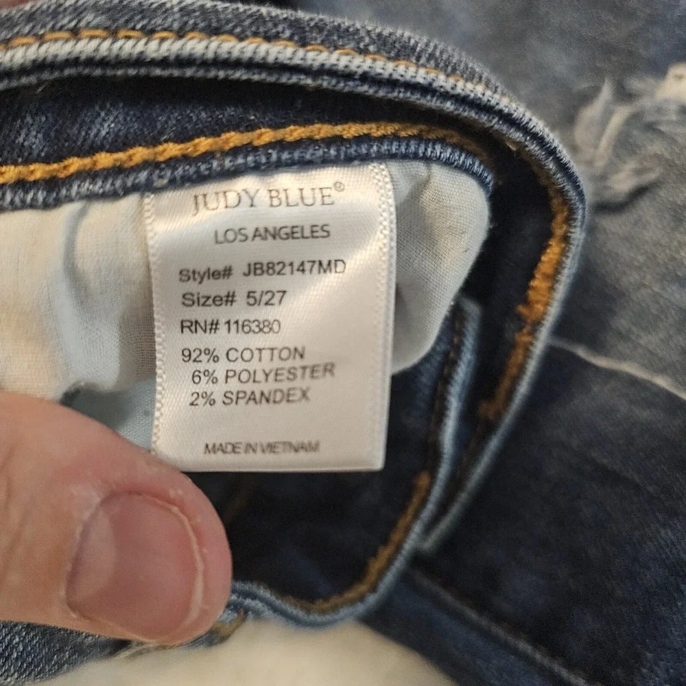 Judy Blue Women's Skinny Jeans Distressed‎ 5/27 - Picture 6 of 10